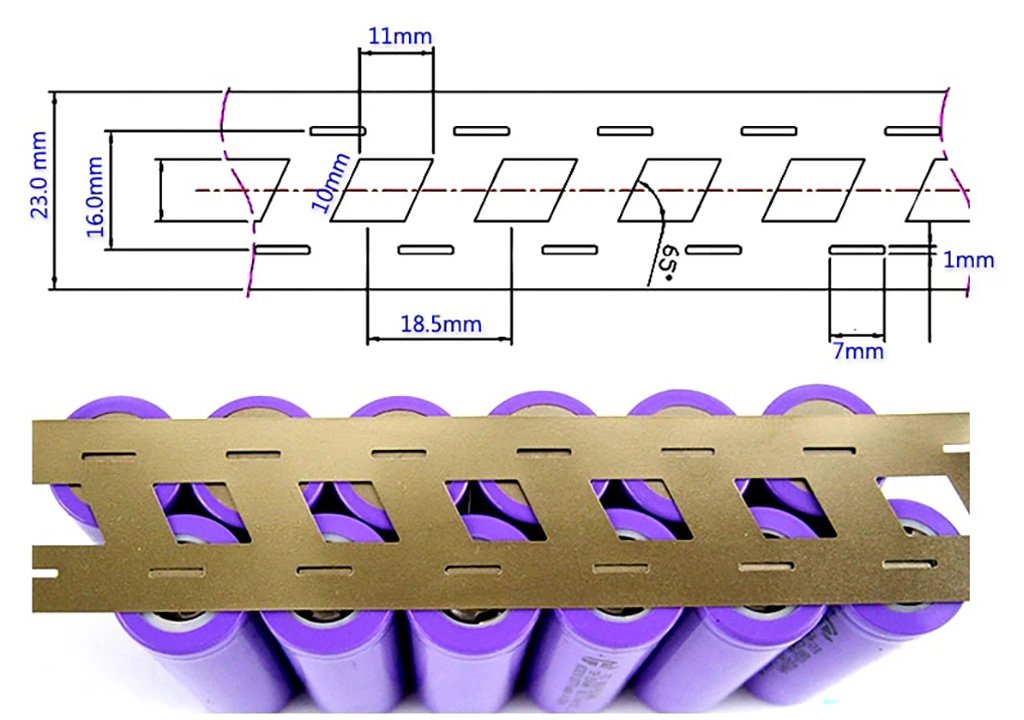 nickel strip sizes for different battery cells